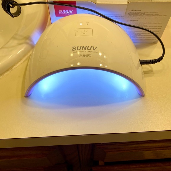 SUNUV SUN 9C 2 IN 1 LED UV LAMP NAIL LAMP CURING 2XS FASTER 18 LED EUC IN BOX - Picture 12 of 16